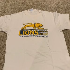 Vintage lion drag strip shirt